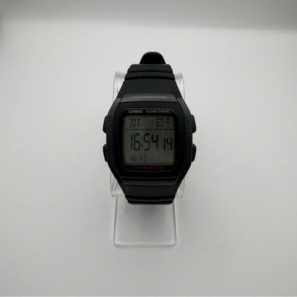 Casio Men's W96H-1BV Classic Sport Digital Black Watch‎ Illuminator